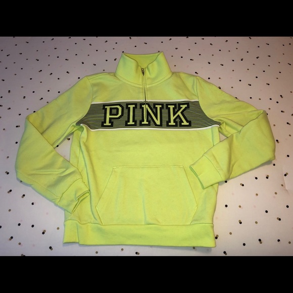 PINK half zip neon top - Picture 3 of 3